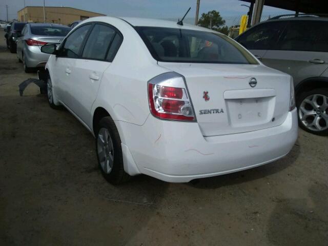 3N1AB61E28L665155 - 2008 NISSAN SENTRA 2.0 WHITE photo 3