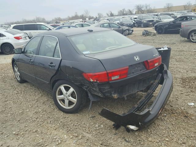 1HGCM56845A166648 - 2005 HONDA ACCORD EX BLACK photo 3