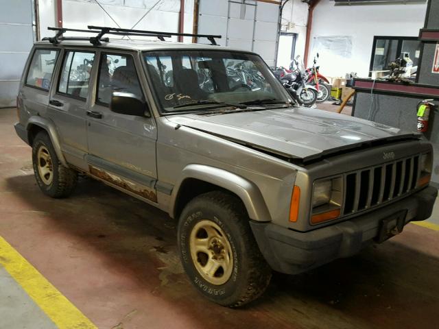 1J4FF48S0YL130645 - 2000 JEEP CHEROKEE SILVER photo 1