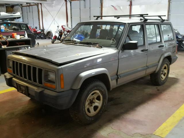 1J4FF48S0YL130645 - 2000 JEEP CHEROKEE SILVER photo 2