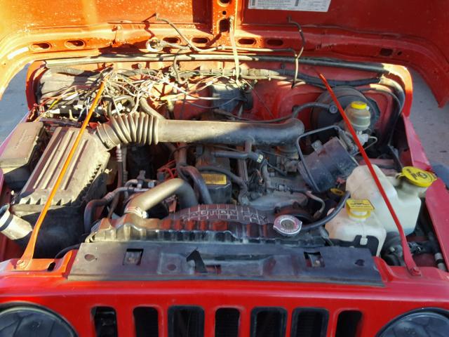 1J4FY19S3VP444964 - 1997 JEEP WRANGLER / RED photo 7