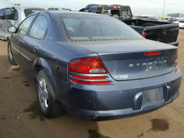 1B3EJ46X11N733825 - 2001 DODGE STRATUS SE BLUE photo 3