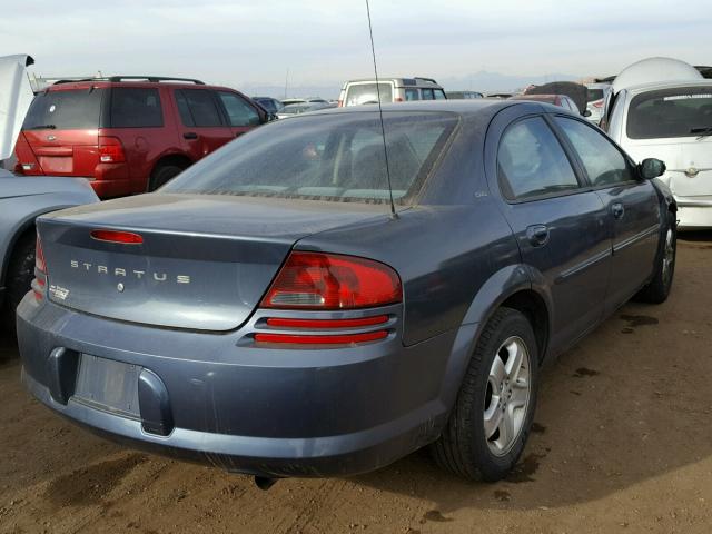 1B3EJ46X11N733825 - 2001 DODGE STRATUS SE BLUE photo 4