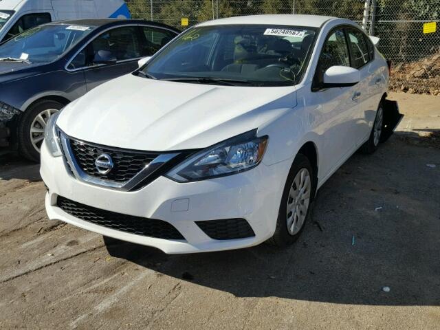 3N1AB7AP0GY274787 - 2016 NISSAN SENTRA S WHITE photo 2