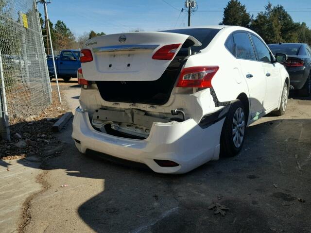 3N1AB7AP0GY274787 - 2016 NISSAN SENTRA S WHITE photo 4