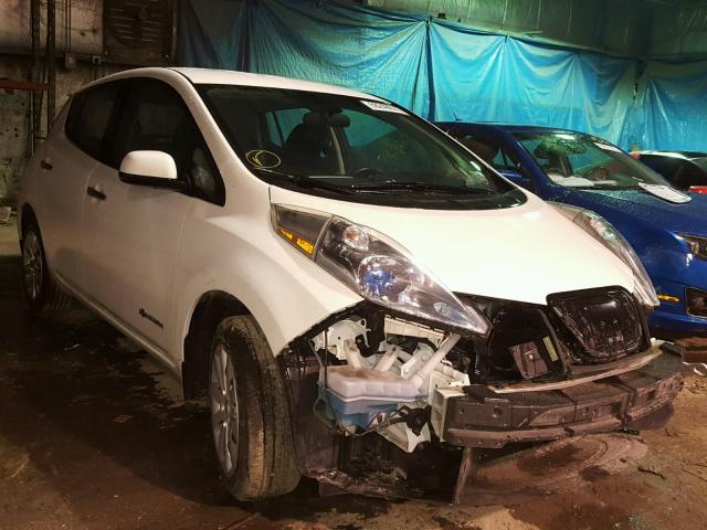 1N4AZ0CP8EC340737 - 2014 NISSAN LEAF S WHITE photo 1