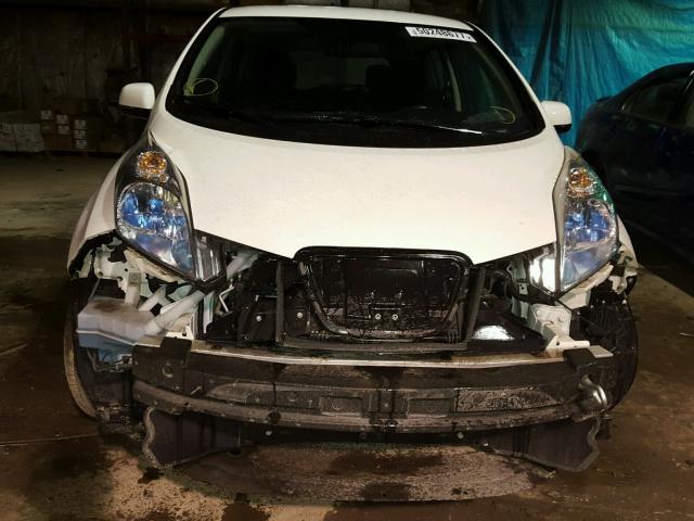 1N4AZ0CP8EC340737 - 2014 NISSAN LEAF S WHITE photo 9