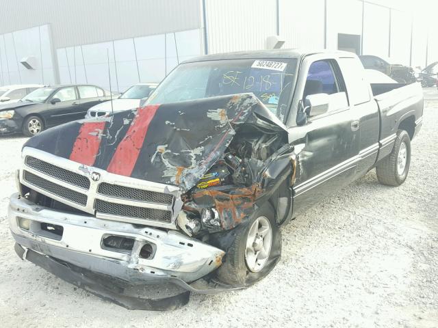 3B7HC13Y0VG760871 - 1997 DODGE RAM 1500 BLACK photo 2