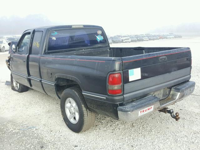 3B7HC13Y0VG760871 - 1997 DODGE RAM 1500 BLACK photo 3