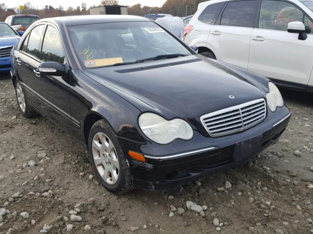 WDBRF81J54F498886 - 2004 MERCEDES-BENZ C 240 4MAT BLACK photo 1