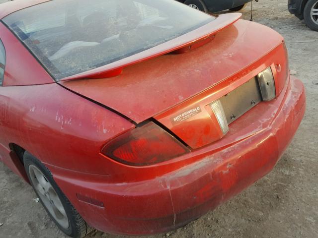 1G2JB12F737255220 - 2003 PONTIAC SUNFIRE RED photo 9