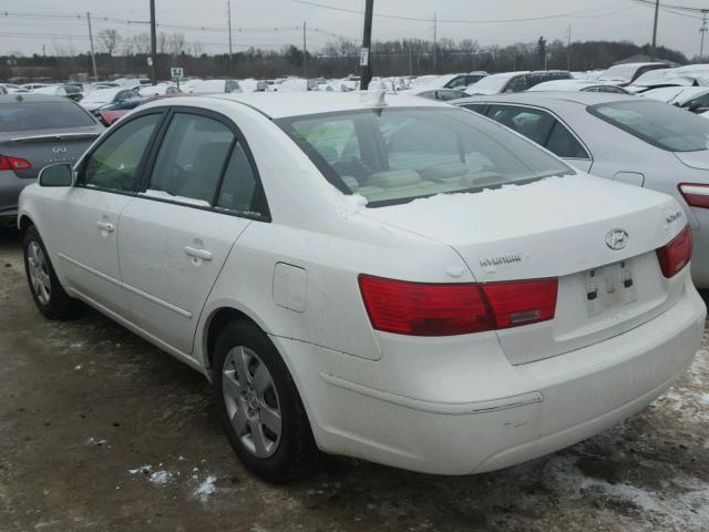 5NPET4AC2AH589523 - 2010 HYUNDAI SONATA GLS WHITE photo 3