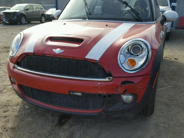 WMWMF73577TV31458 - 2007 MINI COOPER S RED photo 9