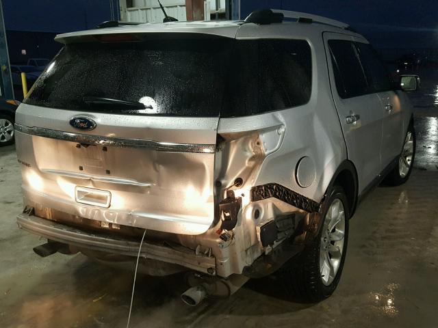 1FMHK7F89BGA50792 - 2011 FORD EXPLORER L SILVER photo 4