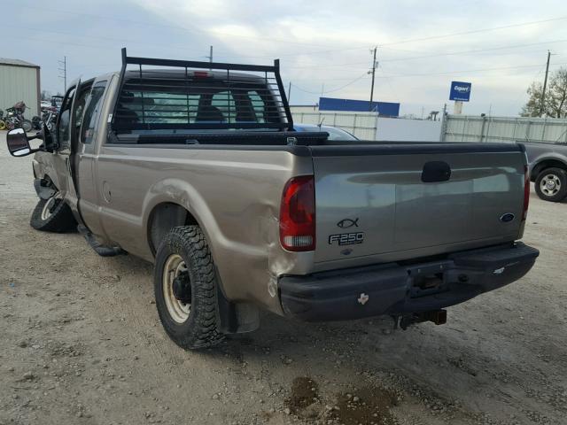 1FTNX20L54EB55398 - 2004 FORD F250 SUPER BEIGE photo 3