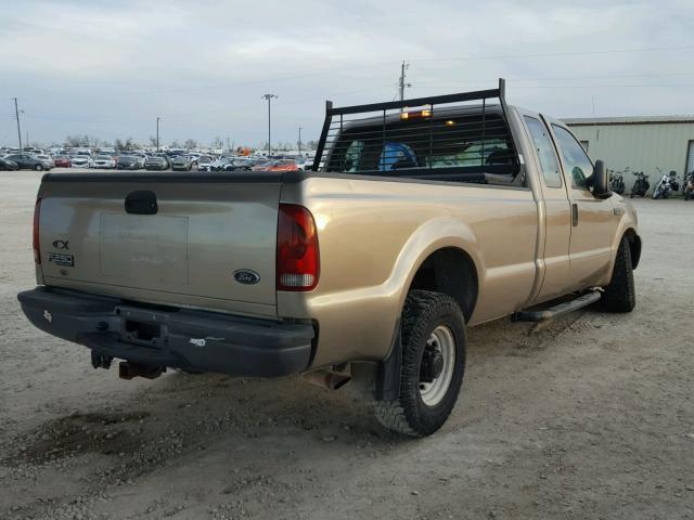 1FTNX20L54EB55398 - 2004 FORD F250 SUPER BEIGE photo 4