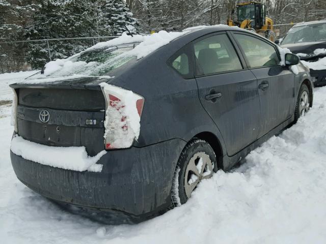 JTDKN3DU1D5594776 - 2013 TOYOTA PRIUS GRAY photo 4