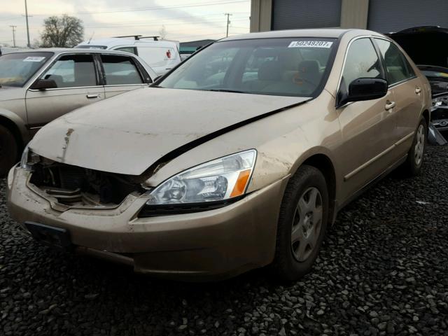 1HGCM56445A124929 - 2005 HONDA ACCORD LX GOLD photo 2