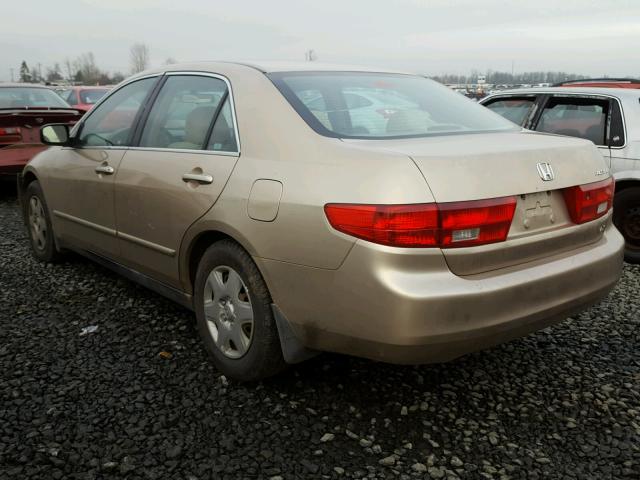 1HGCM56445A124929 - 2005 HONDA ACCORD LX GOLD photo 3