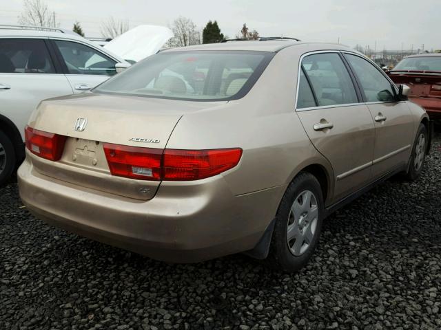 1HGCM56445A124929 - 2005 HONDA ACCORD LX GOLD photo 4