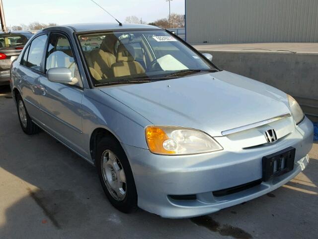 JHMES96693S025647 - 2003 HONDA CIVIC HYBR BLUE photo 1