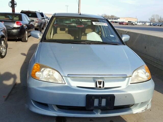 JHMES96693S025647 - 2003 HONDA CIVIC HYBR BLUE photo 9