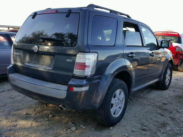 4M2CU91G49KJ21675 - 2009 MERCURY MARINER BLUE photo 4