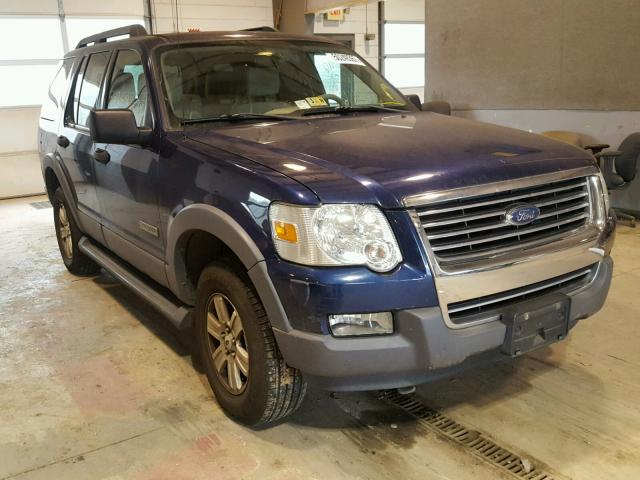 1FMEU73E36UA70714 - 2006 FORD EXPLORER X BLUE photo 1