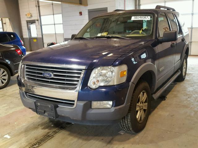 1FMEU73E36UA70714 - 2006 FORD EXPLORER X BLUE photo 2