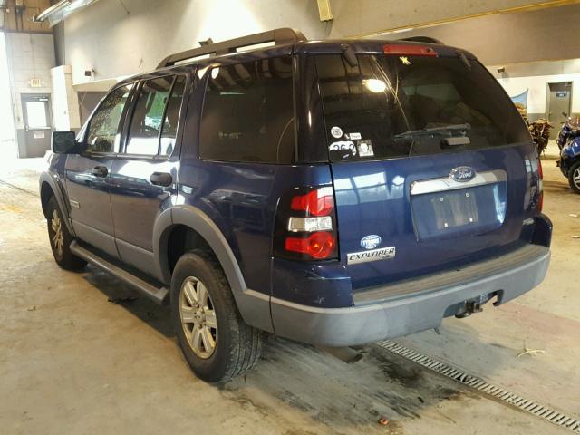 1FMEU73E36UA70714 - 2006 FORD EXPLORER X BLUE photo 3