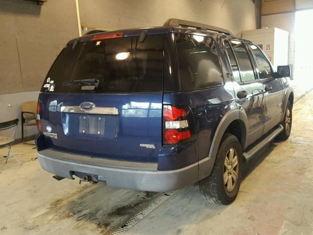 1FMEU73E36UA70714 - 2006 FORD EXPLORER X BLUE photo 4