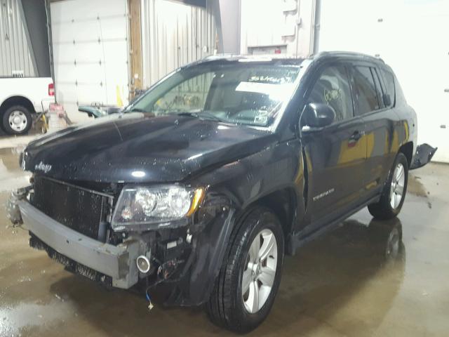 1C4NJDBB5ED672306 - 2014 JEEP COMPASS SP BLACK photo 2
