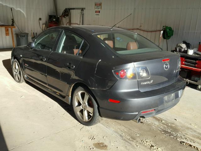 JM1BK123251262667 - 2005 MAZDA 3 S GRAY photo 3