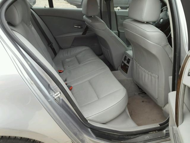 WBANF73546CU20353 - 2006 BMW 530 XI GRAY photo 6