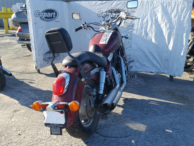 1HFSC43022A204708 - 2002 HONDA VT1100 C2 MAROON photo 4