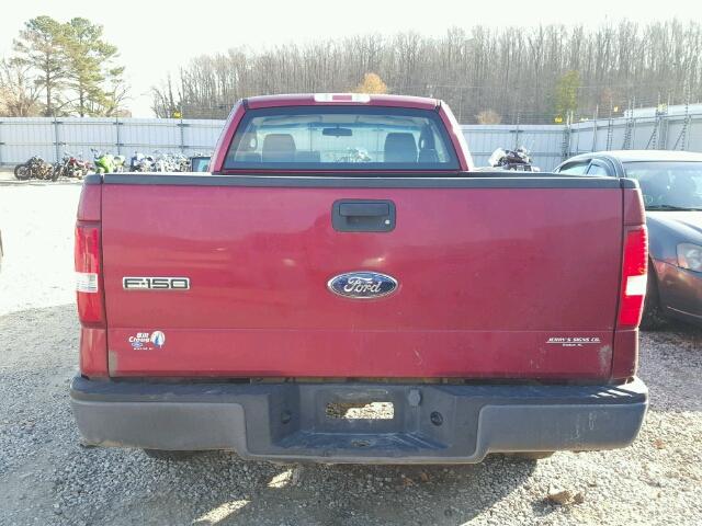 1FTRF12248KC52053 - 2008 FORD F150 RED photo 6