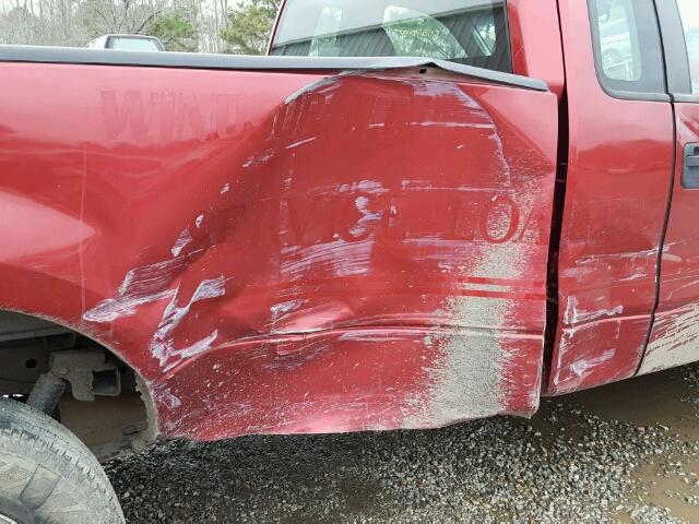 1FTRF12248KC52053 - 2008 FORD F150 RED photo 9