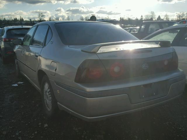 2G1WF55K319350092 - 2001 CHEVROLET IMPALA GOLD photo 3