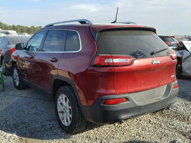 1C4PJLCB6GW189755 - 2016 JEEP CHEROKEE L RED photo 3