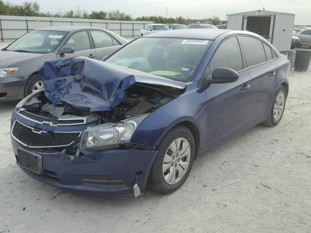 1G1PA5SH0D7106224 - 2013 CHEVROLET CRUZE LS BLUE photo 2