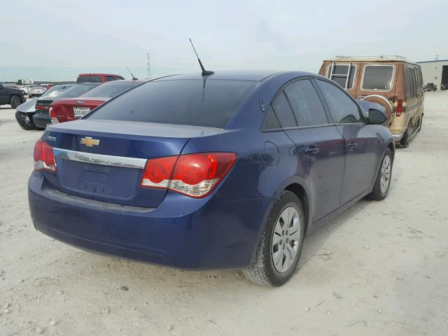 1G1PA5SH0D7106224 - 2013 CHEVROLET CRUZE LS BLUE photo 4