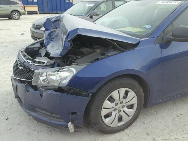 1G1PA5SH0D7106224 - 2013 CHEVROLET CRUZE LS BLUE photo 9