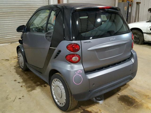 WMEEJ3BA0DK693111 - 2013 SMART FORTWO PUR GRAY photo 3