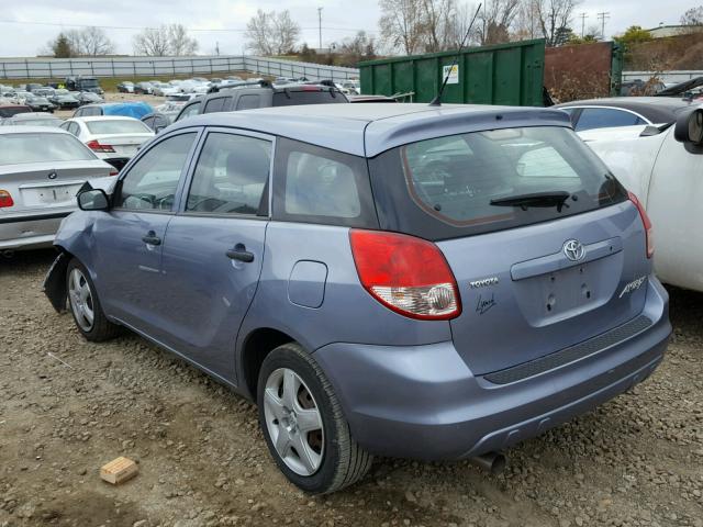 2T1KR32E13C097079 - 2003 TOYOTA MATRIX BLUE photo 3