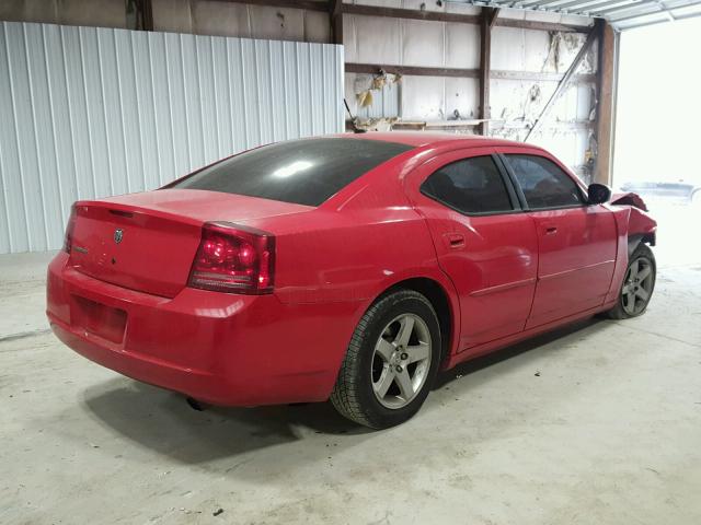 2B3KA43G08H181342 - 2008 DODGE CHARGER RED photo 4