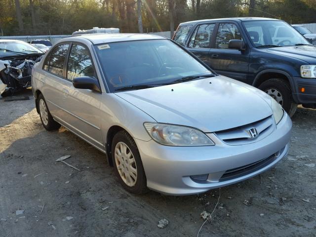 2HGES16515H581571 - 2005 HONDA CIVIC LX SILVER photo 1