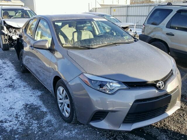 2T1BURHE9EC171392 - 2014 TOYOTA COROLLA L GRAY photo 1