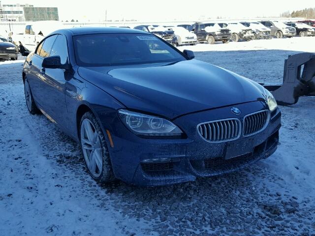 WBA6B4C5XFD761250 - 2015 BMW 650 XI BLUE photo 1