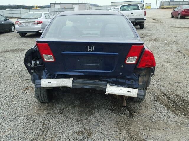 JHMES96685S021219 - 2005 HONDA CIVIC HYBR BLUE photo 9