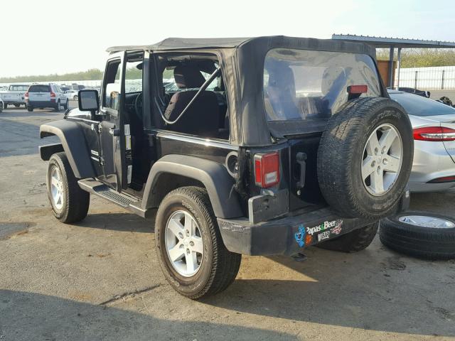 1C4GJWAG7DL539651 - 2013 JEEP WRANGLER S BLACK photo 3
